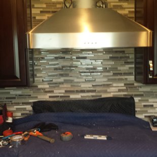 36 inch Dacor wall hood during