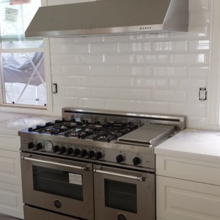 Bertazzoni combo stove and hood 48inch