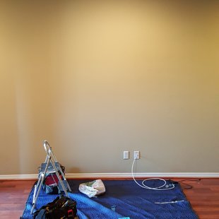 before tv installation 