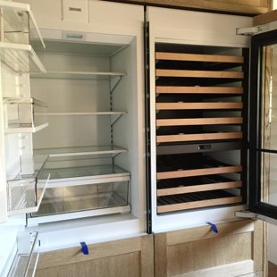 Subzero interior with panels on