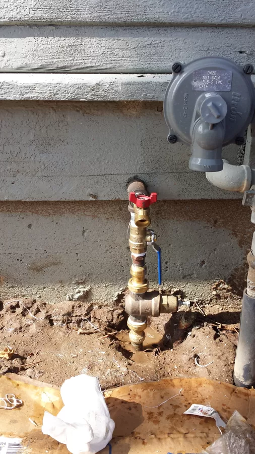 Replaced main shut off valve