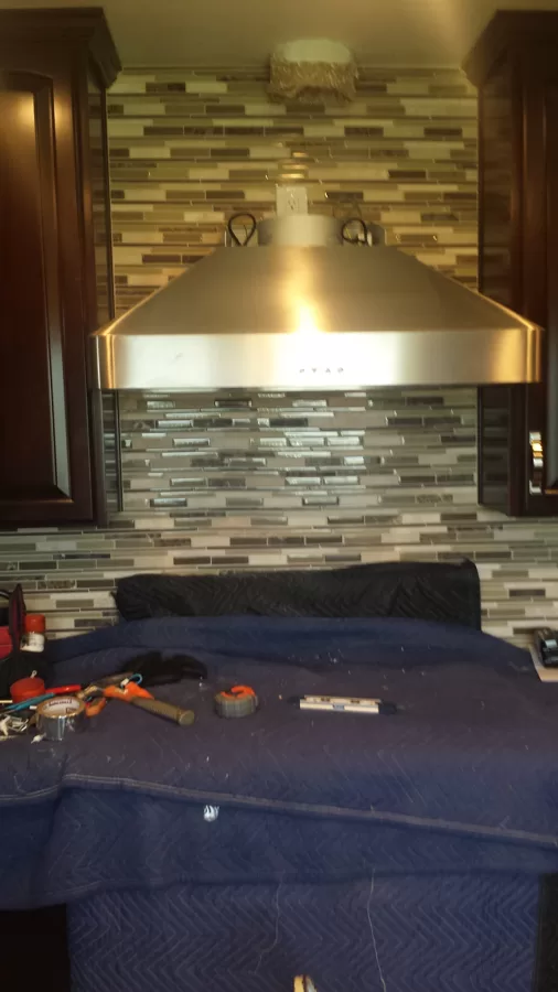36 inch Dacor wall hood during