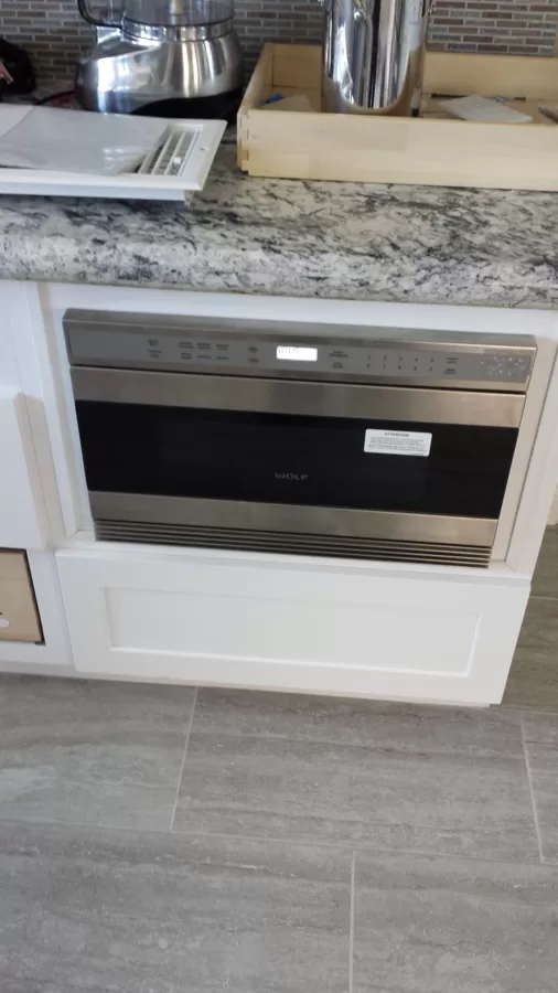 Wolf built in microwave