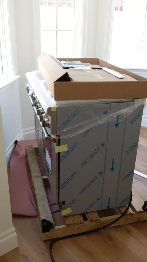 unpacking wolf stove