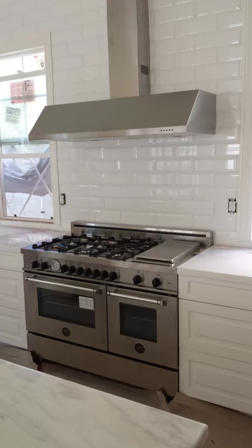 Bertazzoni combo stove and hood 48inch