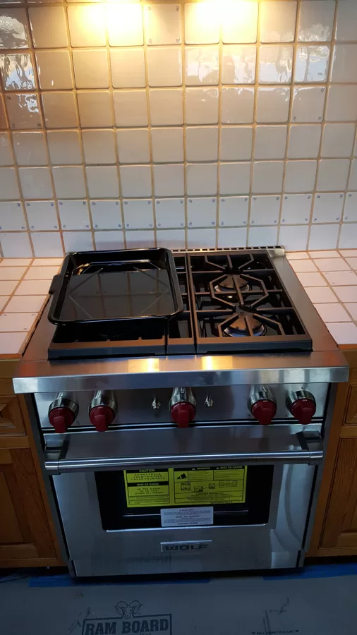 finished product after cutting counter 
